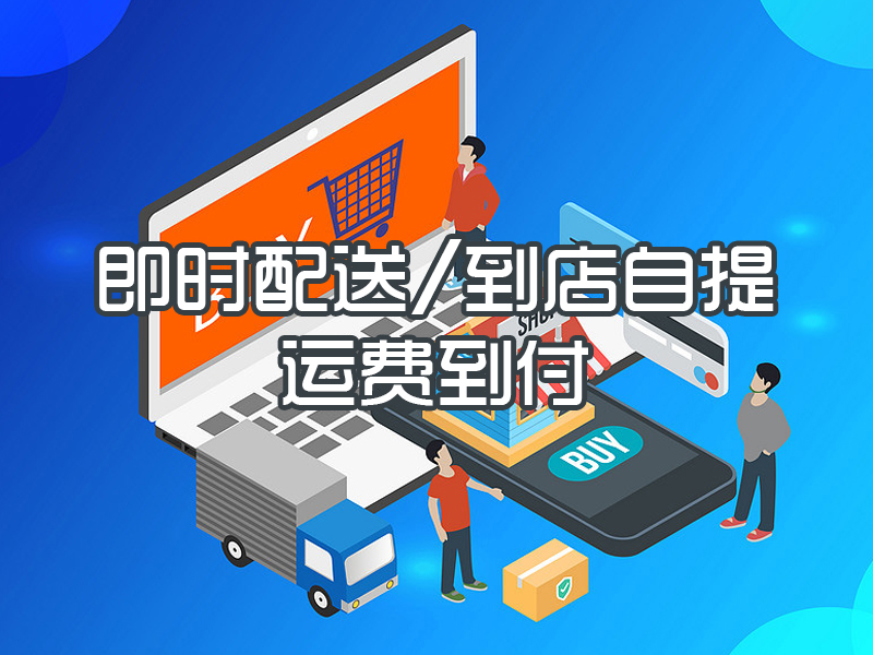 即时配送/到店自提/运费到付